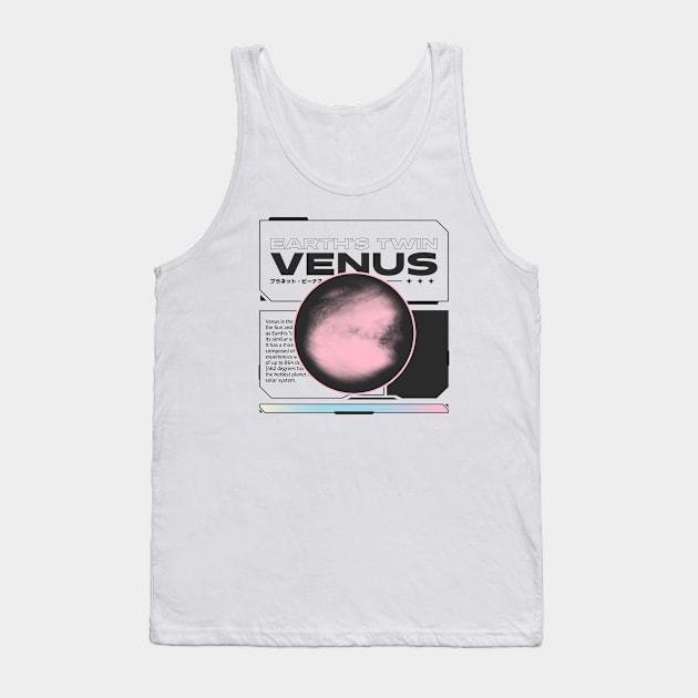 Planet Venus Galaxy Space Universe Planets Tank Top by Tip Top Tee's